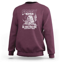 Soggy Beaver BBQ Sweatshirt It's Over Face The Beaver - Wonder Print Shop