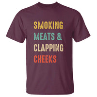 Smoking Meats And Clapping Cheeks Funny BBQ Meat Smoking T Shirt - Wonder Print Shop