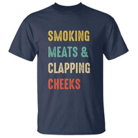 Smoking Meats And Clapping Cheeks Funny BBQ Meat Smoking T Shirt - Wonder Print Shop