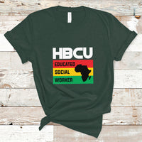 HBCU Educated Social Worker Historical Black T Shirt - Wonder Print Shop