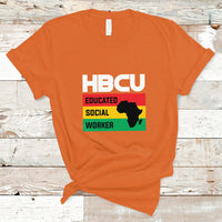 HBCU Educated Social Worker Historical Black T Shirt - Wonder Print Shop