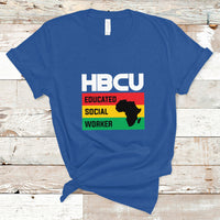 HBCU Educated Social Worker Historical Black T Shirt - Wonder Print Shop