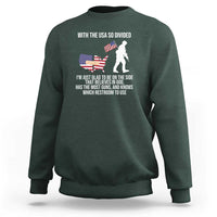 Patriotic USA Flag Sweatshirt Believe in God American Pride - Wonder Print Shop