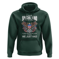 Patriotic Eagle Design Hoodie It Takes a Special Kind of Stupid