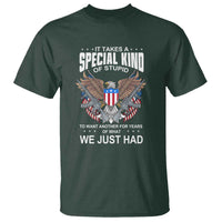 Patriotic Eagle Design T Shirt It Takes a Special Kind of Stupid - Wonder Print Shop