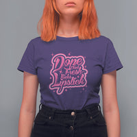 Funny Saying T Shirt For Women Dope Chick Fresh Kicks Lipstick - Wonder Print Shop