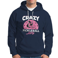 Women's Pickleball Hoodie Crazy Pickleball Lady Cool Pickleball - Wonder Print Shop