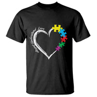 Autism Acceptance T Shirt Accept Understand Love Spectrum Jigsaw Puzzle Heart - Wonder Print Shop