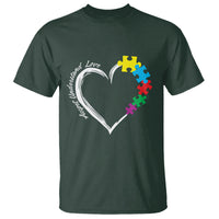 Autism Acceptance T Shirt Accept Understand Love Spectrum Jigsaw Puzzle Heart - Wonder Print Shop