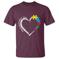 Autism Acceptance T Shirt Accept Understand Love Spectrum Jigsaw Puzzle Heart - Wonder Print Shop