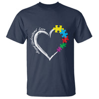 Autism Acceptance T Shirt Accept Understand Love Spectrum Jigsaw Puzzle Heart - Wonder Print Shop