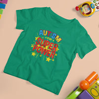 Proud Autism T Shirt For Kid My Superpower - Wonder Print Shop