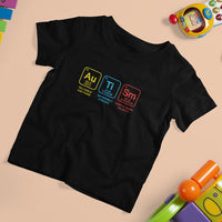 Autism Awareness T Shirt For Kid Chemical Elements Periodic Table ASD - Wonder Print Shop