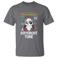 Panda Autism T Shirt Rockin' To A Different Tune Cute Kids - Wonder Print Shop