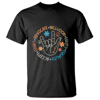 Sped Teacher T Shirt Special Education Autism Accept Adapt Advocate Inclusion Equity Equality - Wonder Print Shop