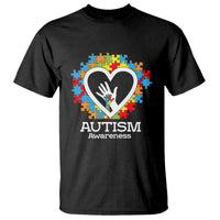 Autism Support T Shirt Jigsaw Puzzle Hand In Hand - Wonder Print Shop