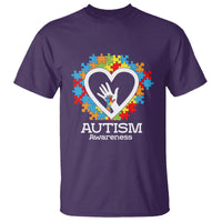 Autism Support T Shirt Jigsaw Puzzle Hand In Hand - Wonder Print Shop