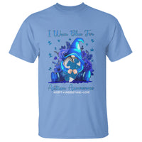 Gnome Autism T Shirt I Wear Blue For Autism Awareness Accept Understand Love - Wonder Print Shop