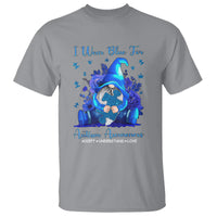 Gnome Autism T Shirt I Wear Blue For Autism Awareness Accept Understand Love - Wonder Print Shop