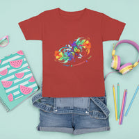 Autism Acceptance T Shirt For Kid Accept Understand Love Rainbow Infinity With Butterfly Feathers - Wonder Print Shop