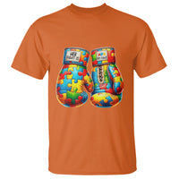 Autism Support T Shirt Her Fight is My Fight Jigsaw Puzzle Boxing Gloves - Wonder Print Shop