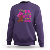 Every Girl Needs A Little Rip In Her Jeans Sweatshirt - Wonder Print Shop