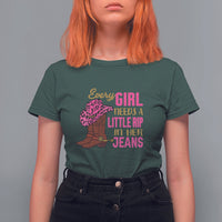 Every Girl Needs A Little Rip In Her Jeans T Shirt For Women - Wonder Print Shop