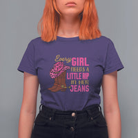 Every Girl Needs A Little Rip In Her Jeans T Shirt For Women - Wonder Print Shop