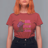 Every Girl Needs A Little Rip In Her Jeans T Shirt For Women - Wonder Print Shop