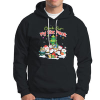 Snowman Hoodie Check Out My Six Pack Snowmies - Wonder Print Shop