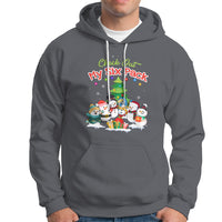 Snowman Hoodie Check Out My Six Pack Snowmies - Wonder Print Shop
