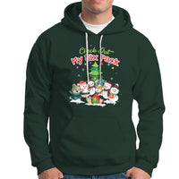 Snowman Hoodie Check Out My Six Pack Snowmies - Wonder Print Shop