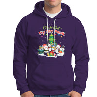 Snowman Hoodie Check Out My Six Pack Snowmies - Wonder Print Shop