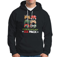Video Game Christmas Hoodie Check Out My Six Pack - Wonder Print Shop