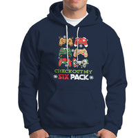 Video Game Christmas Hoodie Check Out My Six Pack - Wonder Print Shop