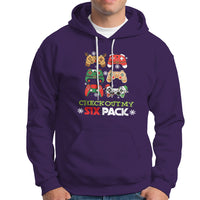 Video Game Christmas Hoodie Check Out My Six Pack - Wonder Print Shop