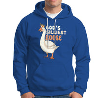 God's Silliest Goose Funny Duck Quotes Hoodie - Wonder Print Shop