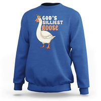 God's Silliest Goose Funny Duck Quotes Sweatshirt - Wonder Print Shop