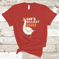 God's Silliest Goose Funny Duck Quotes T Shirt - Wonder Print Shop