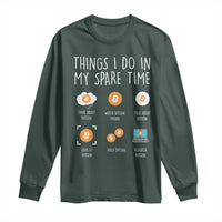 Funny Crypto Investing Long Sleeve Shirt Things I Do Spare Time Bitcoin BTC Crypto Cryptocurrency