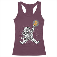 Funny Crypto Investing Racerback Tank Top Bitcoin HODL BTC Astronaut Trader