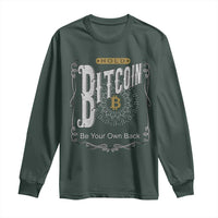 Funny Crypto Investing Long Sleeve Shirt Vintage Bitcoin HODL Be Your Own Bank Cryptocurrency