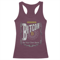 Funny Crypto Investing Racerback Tank Top Vintage Bitcoin HODL Be Your Own Bank Cryptocurrency