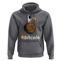 Funny Crypto Investing Hoodie Bitcoin BTC Crypto to the Moon Graphic Featuring Astronaut