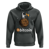 Funny Crypto Investing Hoodie Bitcoin BTC Crypto to the Moon Graphic Featuring Astronaut