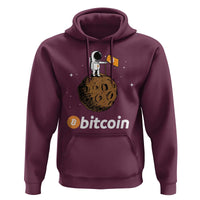 Funny Crypto Investing Hoodie Bitcoin BTC Crypto to the Moon Graphic Featuring Astronaut