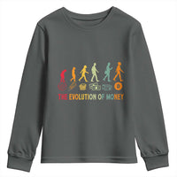 Funny Crypto Investing Youth Sweatshirt The Evolution Of Money Bitcoin BTC Cryptocurrency
