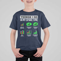 Funny Crypto Investing T Shirt For Kid Things I Do In My Spare Time Trading