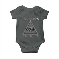 Funny Crypto Baby Onesie In Crypto We Trust Bitcoin Cryptocurrency