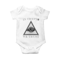 Funny Crypto Baby Onesie In Crypto We Trust Bitcoin Cryptocurrency